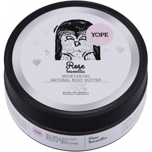 Body butter with the scent of rose and frankincense, 200ml