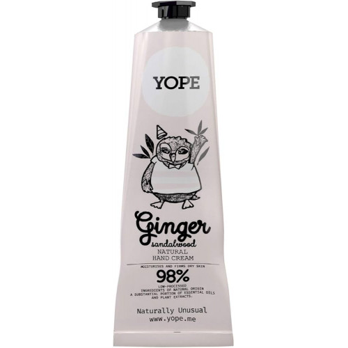 Moisturizing hand cream with the scent of ginger and sandalwood