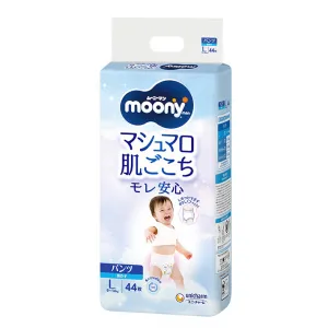 Трусики-підгузки Moony Diapers для хлопчиків розмір L, 9-14 кг, 44 шт