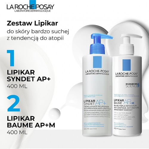 La Roche-Posay Lipikar (krem/400ml + balsam/400ml)