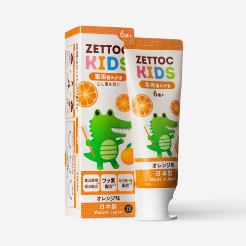 Children's toothpaste with orange flavor 6+, 70 gr