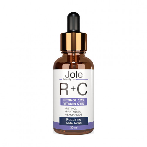 Serum with retinol and vitamin C