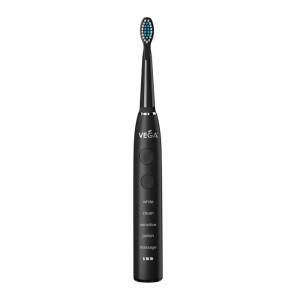 Electric sonic toothbrush with 5 cleaning modes, black, 1 pc