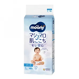 Підгузки Moony Tape L (9-14 кг), 48 шт