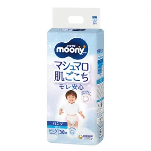 Трусики-підгузки Moony Diapers для хлопчиків розмір ХL, 12-22 кг, 38 шт