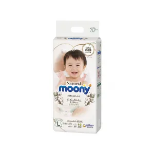 Pieluszki rozmiar Moony Natural L, 9-14 kg