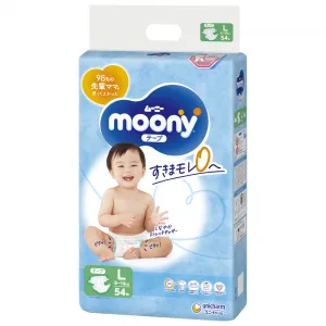 Pieluchy Moony Tape L (9-14 kg), 54 szt