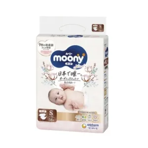 Дитячі підгузки Moony natural organic cotton розмір S, 4-8 кг