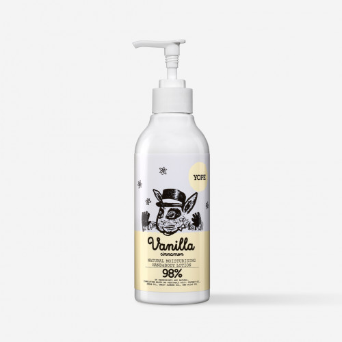 Moisturizing body lotion with the scent of vanilla and cinnamon 300 ml