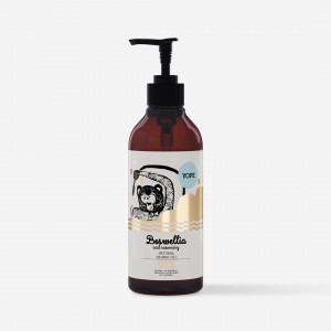 Moisturizing shower gel with the scent of frankincense and rosemary