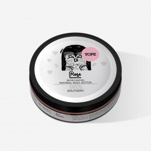 Body butter with the scent of rose and frankincense