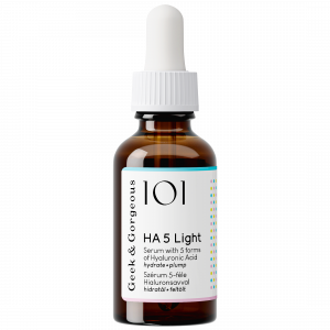 Serum with 5 types of hyaluronic acid for combination and oily skin, 30 ml