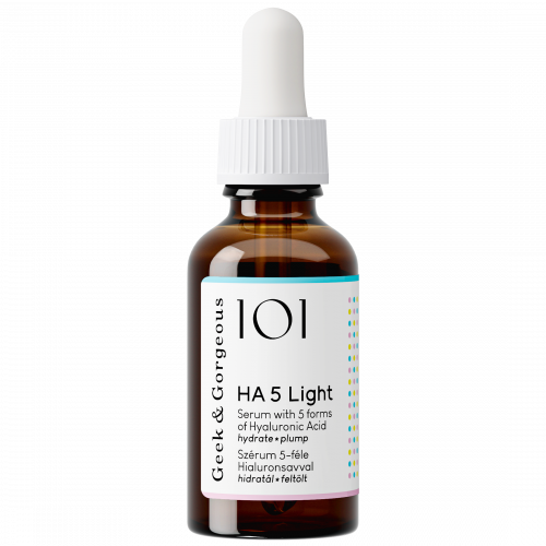 Serum with 5 types of hyaluronic acid for combination and oily skin