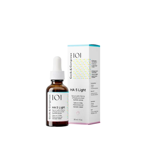 Serum with 5 types of hyaluronic acid for combination and oily skin