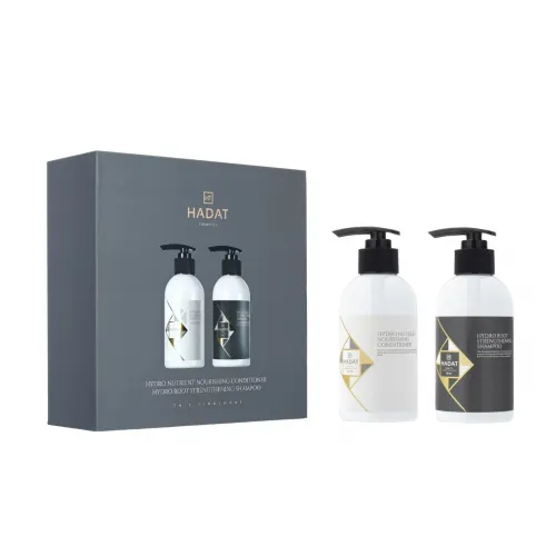 Zestaw wzmacniający HADAT Cosmetics do włosów: odżywka 250 ml + szampon 250 ml
