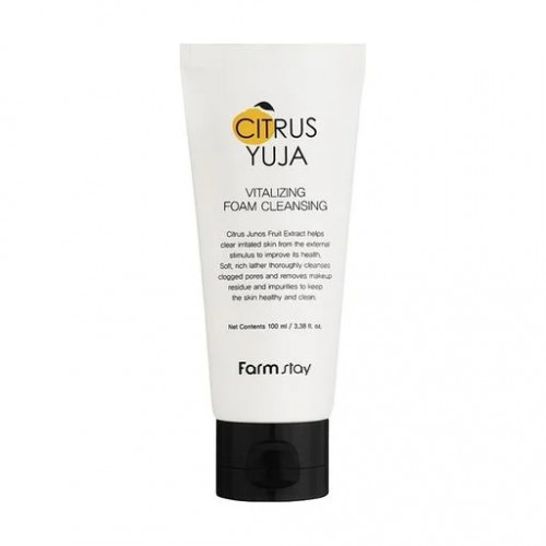 Face cleansing foam with yuzu extract, 100 ml