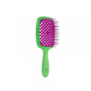 Hairbrush "Green and Fuchsia"
