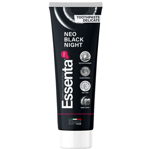 Pasta do zębów Essenta PRO NEO BLACK NIGHT, 75 ml