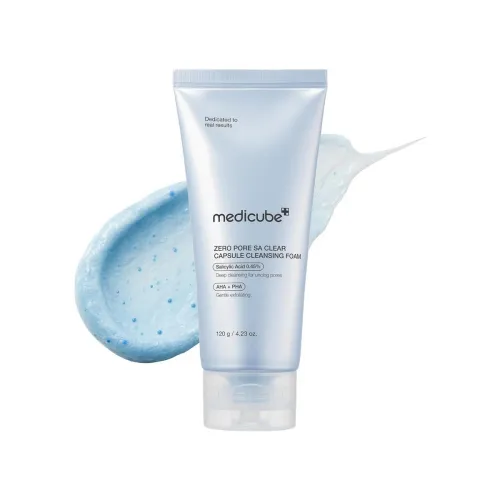 Cleansing foam with capsules for pore tightening MEDICUBE Zero Pore SA Clear Capsule Cleansing Foam, 120ml