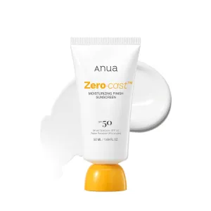 Nawilżający krem przeciwsłoneczny bez białego wykończenia ANUA Zero-Cast Moisturizing Finish Sunscreen SPF50+, 50ml