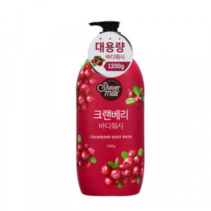 Shower gel with cranberry scent