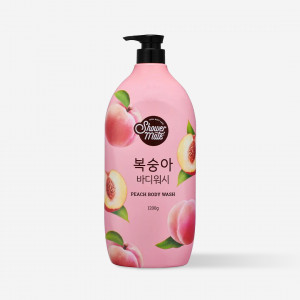 Peach-scented shower gel