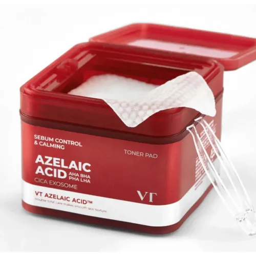 Тонер-педи з азелаїновою кислотою VT COSMETICS Azelaic Acid AZ Care Toner Pad, 60шт