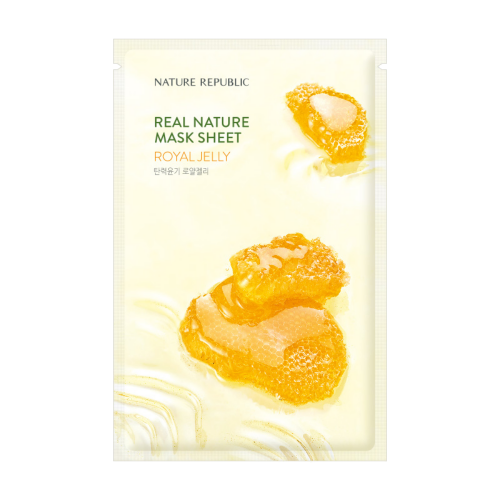 Facial sheet mask with royal jelly extract