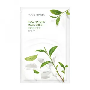 Maska w płachcie z ekstraktem z zielonej herbaty Nature Republic Real Nature