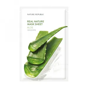 Maseczka z tkaniny z ekstraktem z aloesu Nature Republic Real Nature, 23ml