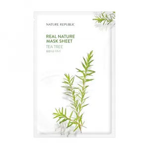 Maska w płachcie do twarzy Nature Republic Real Nature z ekstraktem z drzewa herbacianego