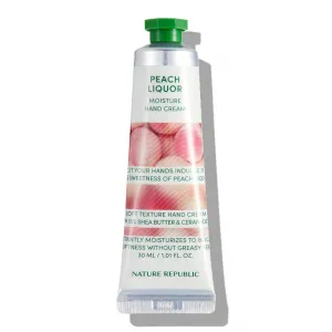 Moisturizing hand cream NATURE REPUBLIC Hand & Nature Peach Liquor Hand Cream, 30ml