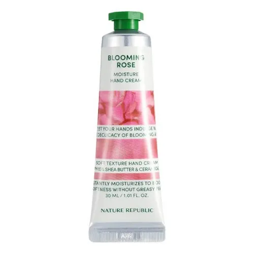 Moisturizing hand cream Nature Republic Hand and Nature Blooming Rose Moisture Hand Cream, 30ml