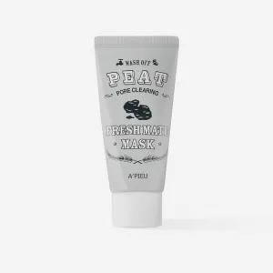 Face mask with peat extract and charcoal A'pieu fresh mate peat pore, 50 ml