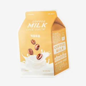 Fabric mask Apieu Coffee Milk with coffee extract, 21 ml