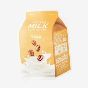 Maseczka w płachcie Apieu Coffee Milk z ekstraktem z kawy, 21 ml