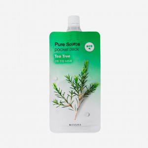 Night face mask with tea tree extract, 10 ml