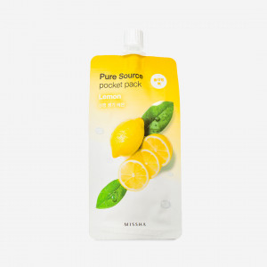 Night face mask with lemon extract, 10 ml