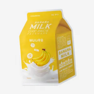 Fabric mask with banana extract Apieu Banana Milk, 21 ml