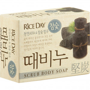Soap-scrub for hands and body with charcoal powder, 100 gr