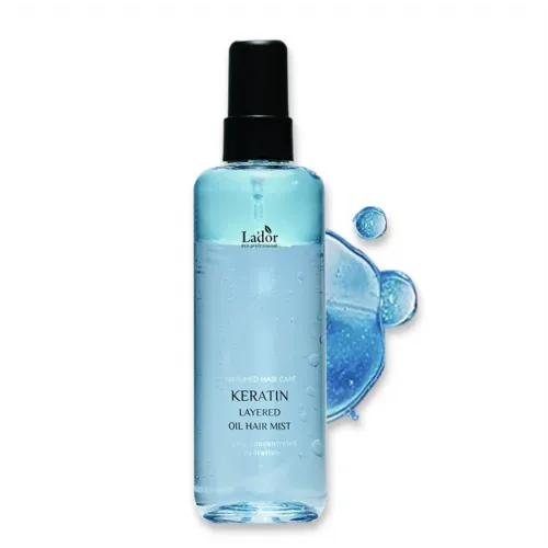 Двофазний міст з кератином і комплексом олій Lador Keratin Layered Oil Mist 130мл