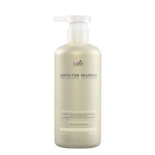 Шампунь для нейтралізації жовтого пігменту волосся Lador Ash Silver Shampoo 300мл