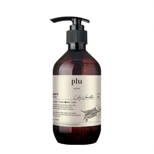 Shower gel with vanilla and lily scent PLU Therapy Body Wash Lily Vanilla, 500ml