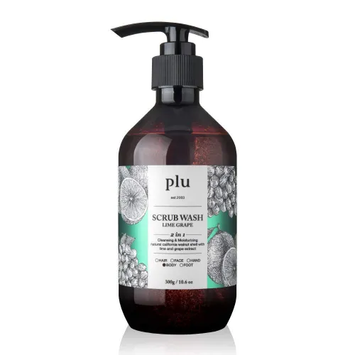 PLU Scrub Wash Lime Grape Body Gel-Scrub, 500ml