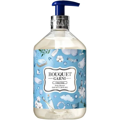 Perfumed shower gel with a pure, fresh scent Bouquet Garni Fragranced Body Shower Clean Soap 520ml