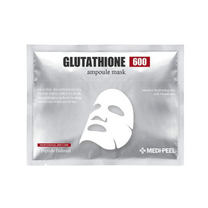 Antioxidant fabric mask with glutathione and vitamins