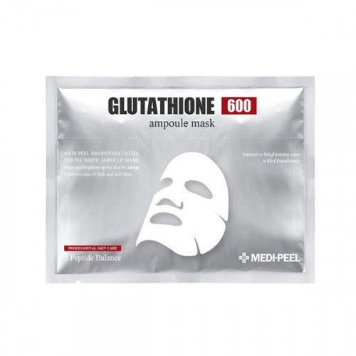 Antioxidant fabric mask with glutathione and vitamins