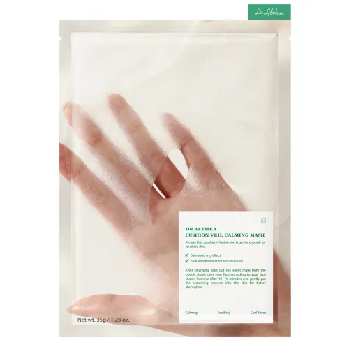Soothing fabric mask with a cooling effect DR. ALTHEA Cushion Veil Calming Mask, 1 piece