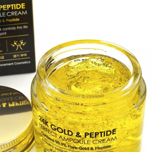 Ampoule cream with gold and peptides