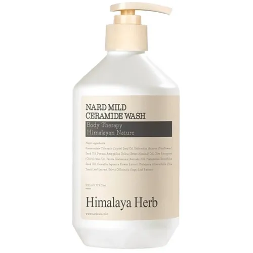 Nard Mild Ceramide Wash 500ml, fragrance-free soft shower gel with ceramides